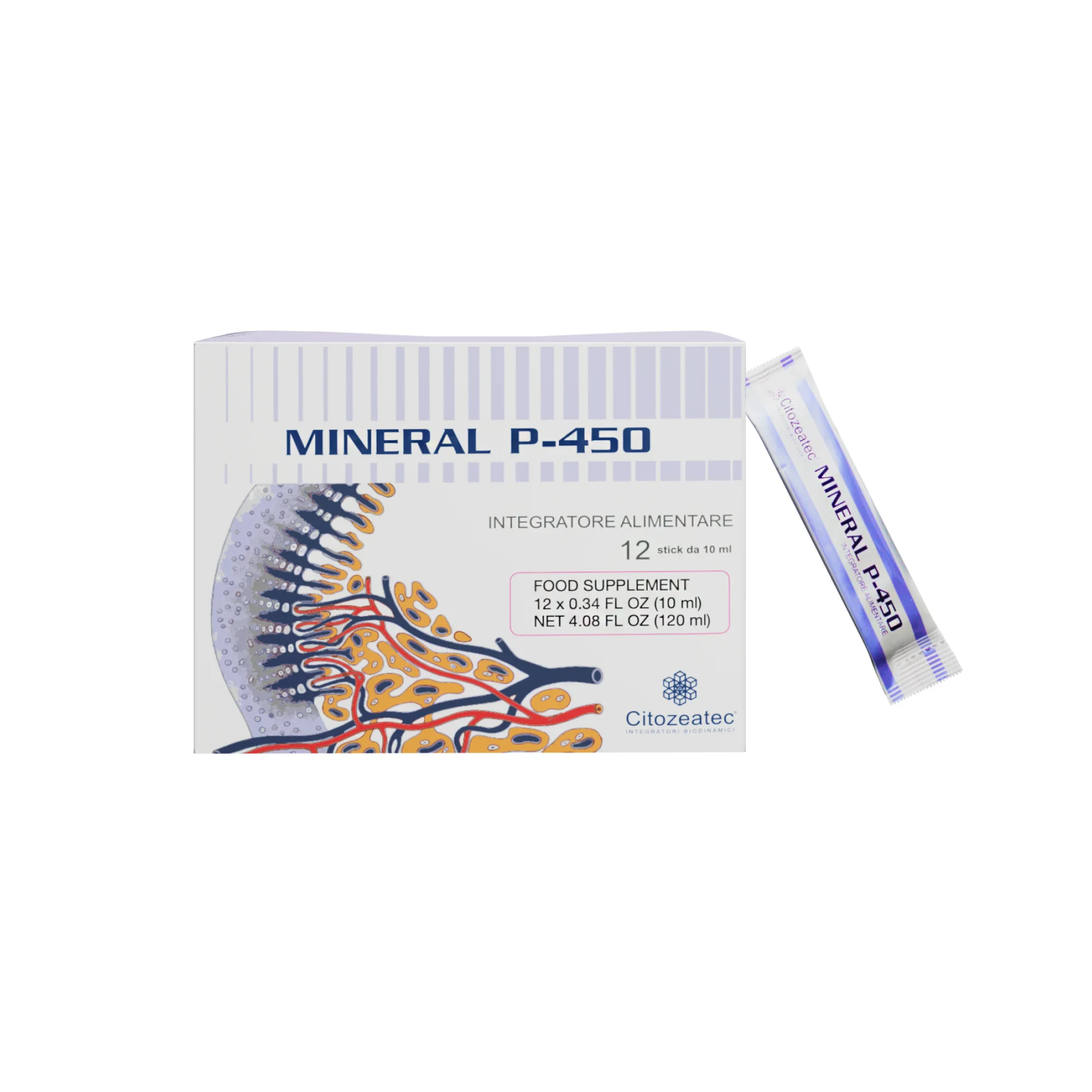 MINERAL P-450 — sequential enzymatic mineral sticks