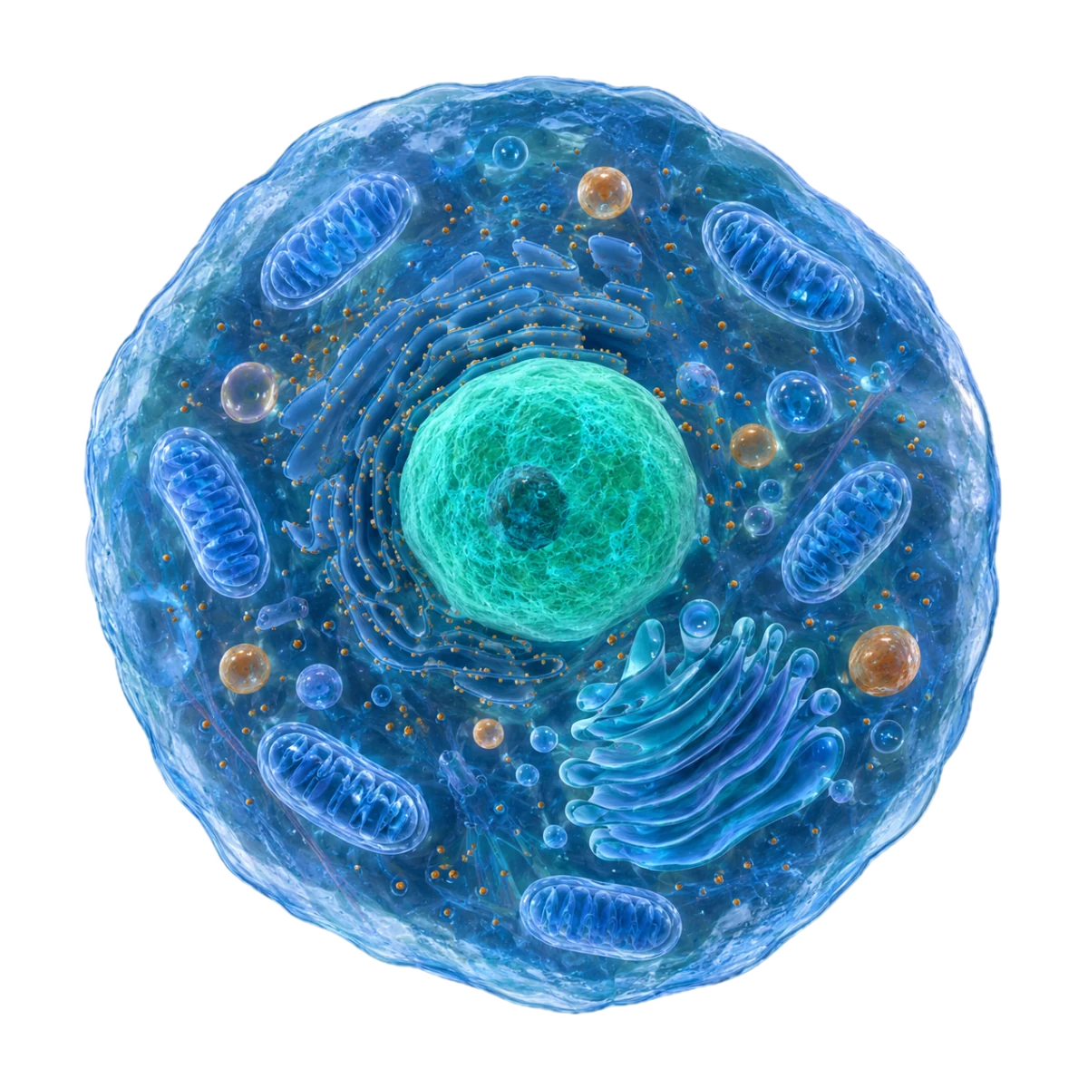Living cell — sequential enzyme activity